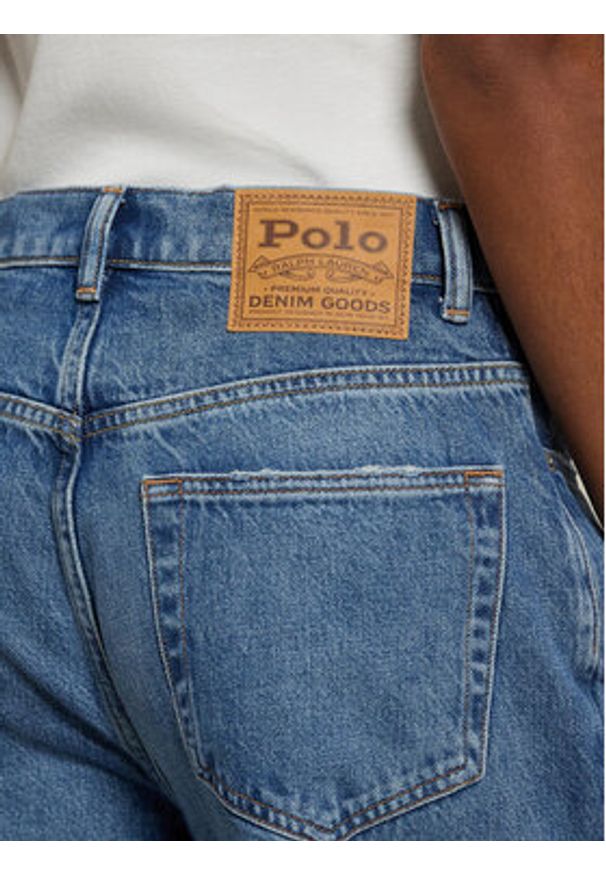 Polo Ralph Lauren Jeansy 211969380001 Niebieski Wide Leg. Kolor: niebieski