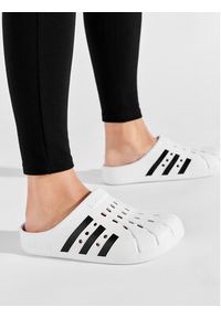 Adidas - adidas Klapki adilette Clog FY8970 Biały. Kolor: biały #7