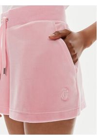 Juicy Couture Szorty sportowe Eve JCCH121001 Różowy Slim Fit. Kolor: różowy. Materiał: syntetyk