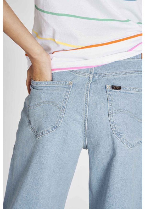 Lee - LEE WIDE LEG DAMSKIE SPODNIE JEANSOWE L30SEZNG 112106618