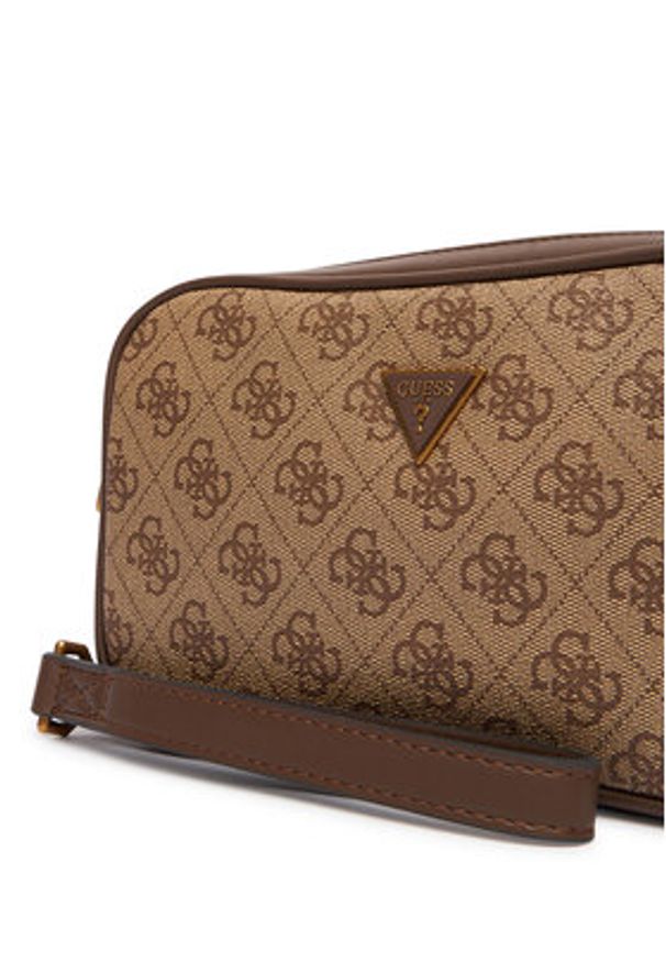 Guess Saszetka HMMILO P6150 Brązowy. Kolor: brązowy. Materiał: skóra