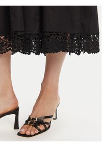 TwinSet - TWINSET Sukienka koktajlowa 251TT2090 Czarny Regular Fit. Kolor: czarny. Materiał: bawełna. Styl: wizytowy #4