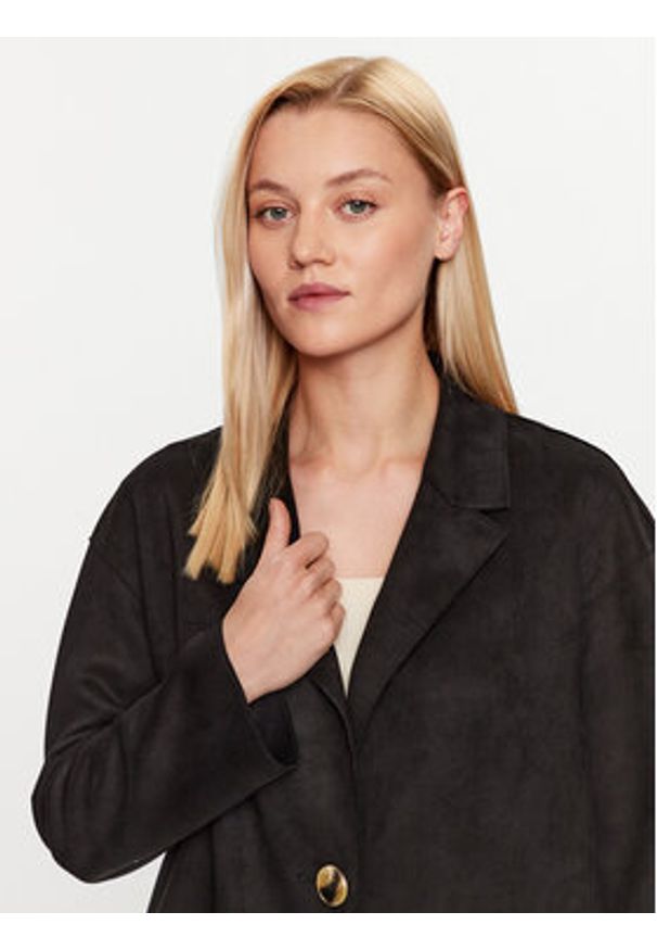 only - ONLY Marynarka 15293023 Czarny Regular Fit. Kolor: czarny. Materiał: syntetyk