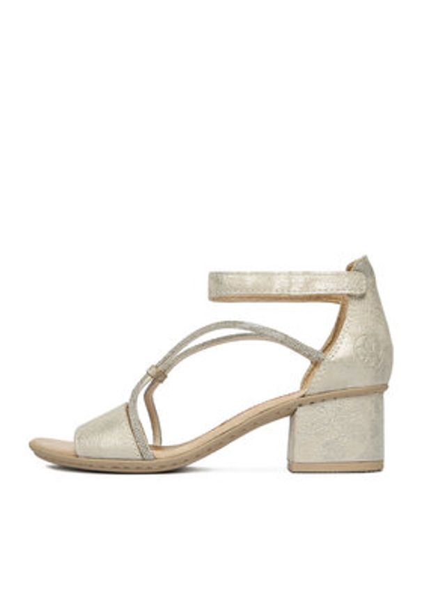 Rieker Sandały CEO-64654-40 Srebrny. Kolor: srebrny. Materiał: skóra