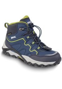 Buty trekkingowe dziecięce MEINDL Salto Junior. Kolor: niebieski. Technologia: Gore-Tex