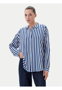 Marc O'Polo Koszula M02 1208 42109 Niebieski Regular Fit. Typ kołnierza: polo. Kolor: niebieski. Materiał: wiskoza #1