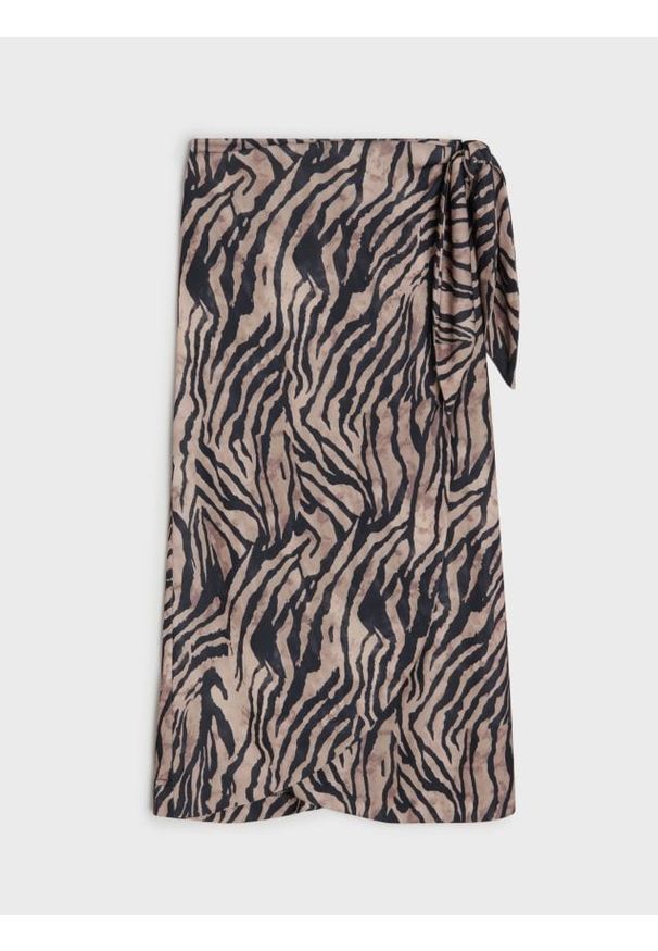 Sinsay - Spódnica midi w zeberkę - wielobarwny