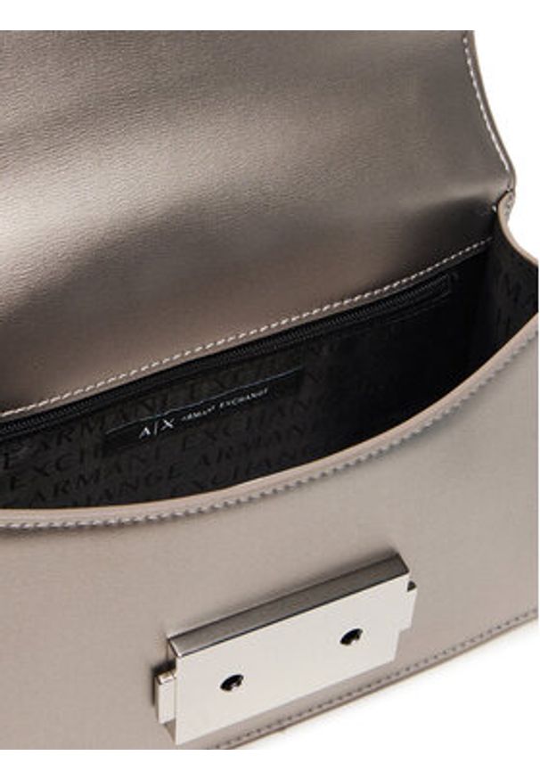 Armani Exchange Torebka XW000071 AF12039 U8097 Srebrny. Kolor: srebrny. Materiał: skórzane