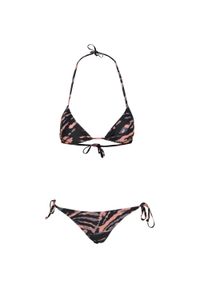 Urban Classics - Bikini Damskie Tie Dye. Kolor: pomarańczowy, niebieski, wielokolorowy