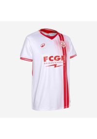 KIPSTA - Koszulka piłkarska Kipsta AS Nancy Lorraine 25/26 domowa. Kolor: czerwony, wielokolorowy, biały. Materiał: poliester, elastan, tkanina, prążkowany, materiał. Sport: piłka nożna #2