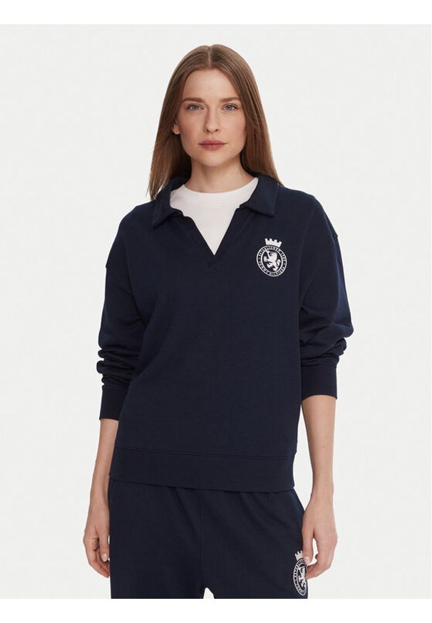 TOMMY HILFIGER - Tommy Hilfiger Bluza UW0UW06078 Granatowy Regular Fit. Kolor: niebieski. Materiał: bawełna