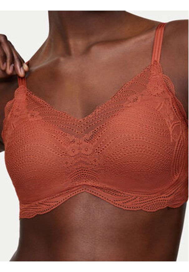 Triumph Biustonosz bezfiszbinowy Lift Smart P EX 10215939 Pomarańczowy. Kolor: pomarańczowy. Materiał: syntetyk