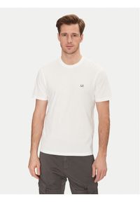 C.P. Company T-Shirt 18CMTS030A005100W Biały Regular Fit. Kolor: biały. Materiał: bawełna