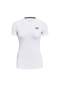 Koszulka treningowa damska Under Armour HeatGear Compression. Kolor: biały. Sport: fitness #1