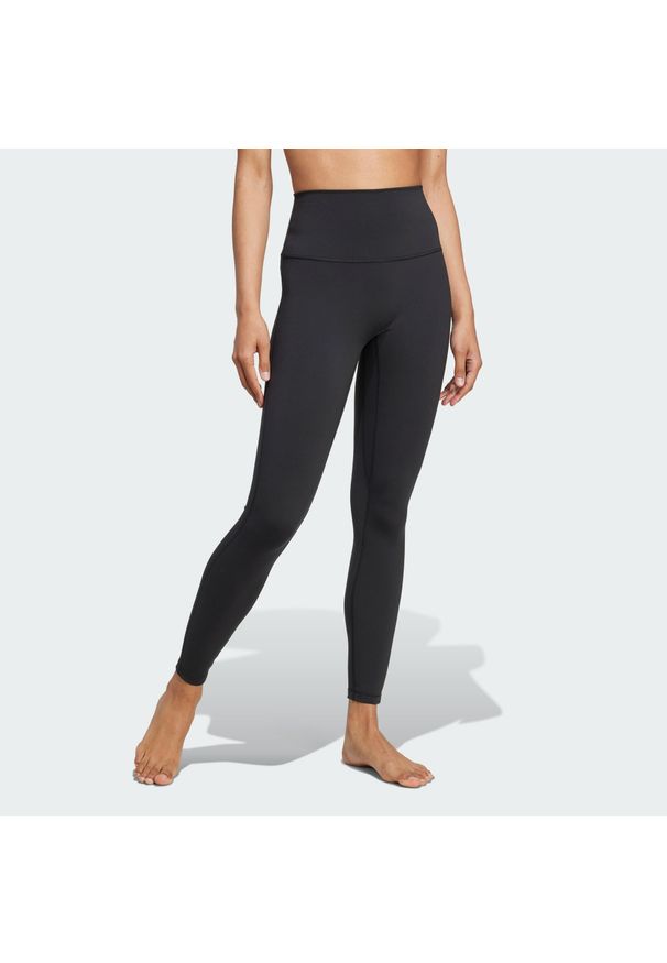 Adidas - Legginsy All Me Sculpt 7/8. Kolor: czarny. Materiał: materiał. Technologia: ClimaCool (Adidas). Sport: joga i pilates