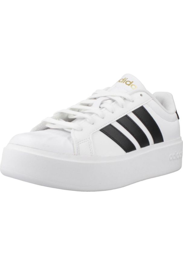 Adidas - Buty ADIDAS STREETTALK BOLD Biały. Kolor: biały. Materiał: tkanina, syntetyk. Styl: sportowy