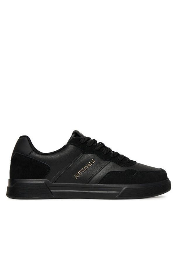 Just Cavalli Sneakersy 78QA3SB4 ZPA93 Czarny. Kolor: czarny. Materiał: skóra
