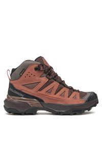 salomon - Salomon Trekkingi X Ultra 360 Leather Mid Gore-Tex L47571000 Brązowy. Kolor: brązowy. Materiał: materiał