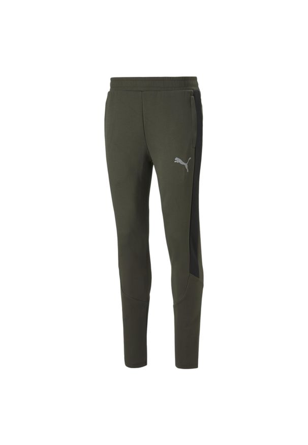Puma - Spodnie Evostripe Rozmiar S Zielony - 849917-70. Kolor: zielony. Materiał: dresówka. Długość: długie. Sport: fitness
