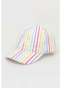 GAP czapka z daszkiem bawełniana dziecięca gładka. Materiał: bawełna. Wzór: gładki
