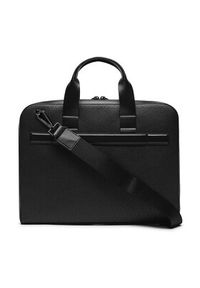 Calvin Klein Torba na laptopa Modern Bar Slim Laptop Bag Mono K50K511529 Czarny. Kolor: czarny. Materiał: skóra