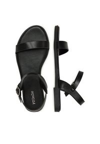 DeeZee Sandały MT3150-25S07 Czarny. Kolor: czarny. Materiał: skóra