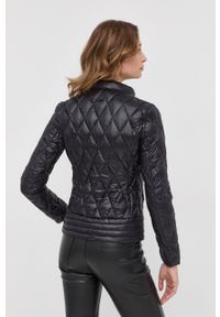 Trussardi Jeans - Trussardi kurtka damska kolor czarny przejściowa. Kolor: czarny #8