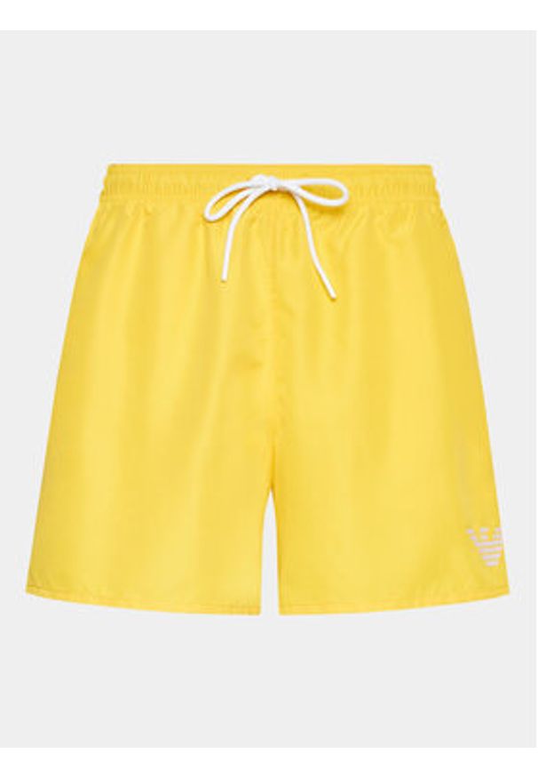 Emporio Armani Underwear Szorty kąpielowe 211752 3R438 10760 Żółty Regular Fit. Kolor: żółty. Materiał: syntetyk