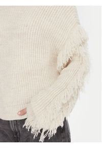 only - ONLY Sweter Molly 15363467 Beżowy Regular Fit. Kolor: beżowy. Materiał: syntetyk #8