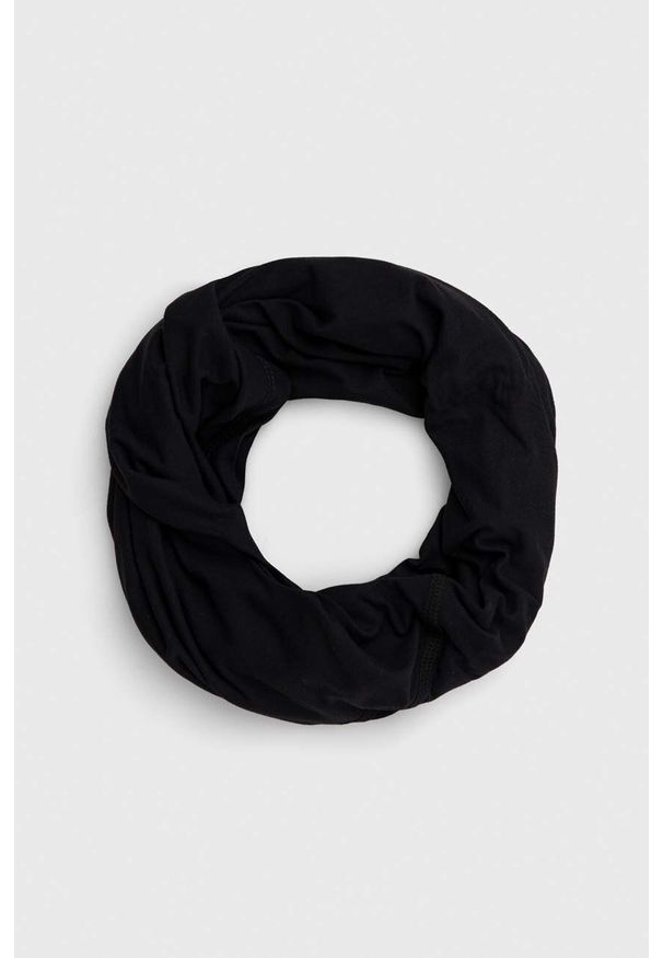 Nike komin kolor czarny gładki. Kolor: czarny. Materiał: skóra, materiał. Wzór: gładki