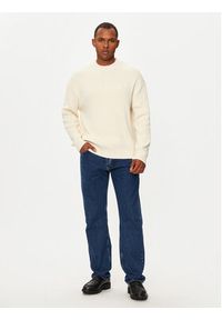 Calvin Klein Jeans Sweter J30J326193 Écru Regular Fit. Materiał: bawełna