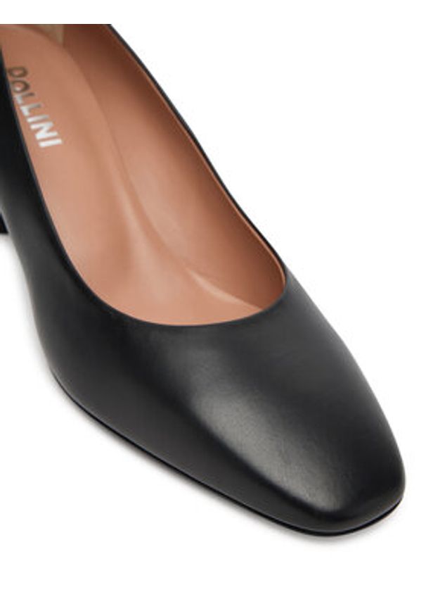 Pollini Czółenka SA10125M0NTC0000 Czarny. Kolor: czarny. Materiał: skóra