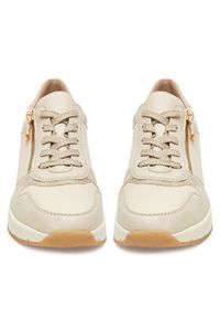 Rieker Sneakersy N9301-60 Écru. Materiał: skóra