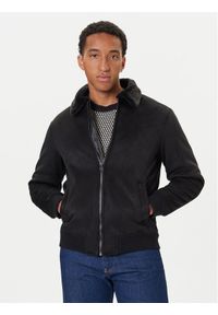 Guess Kurtka z imitacji skóry M5BL43 W2302 Czarny Regular Fit. Kolor: czarny. Materiał: syntetyk #1