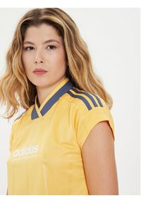Adidas - adidas T-Shirt Tiro Summer IS0726 Żółty Slim Fit. Kolor: żółty. Materiał: syntetyk #4