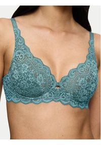 Triumph Biustonosz z fiszbiną Amourette 10209574 Turkusowy. Kolor: turkusowy. Materiał: syntetyk #2