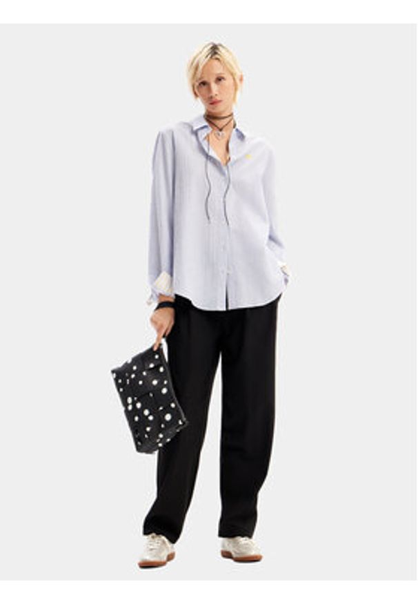 Desigual Torebka 24SAXP10 Czarny. Kolor: czarny. Materiał: skórzane