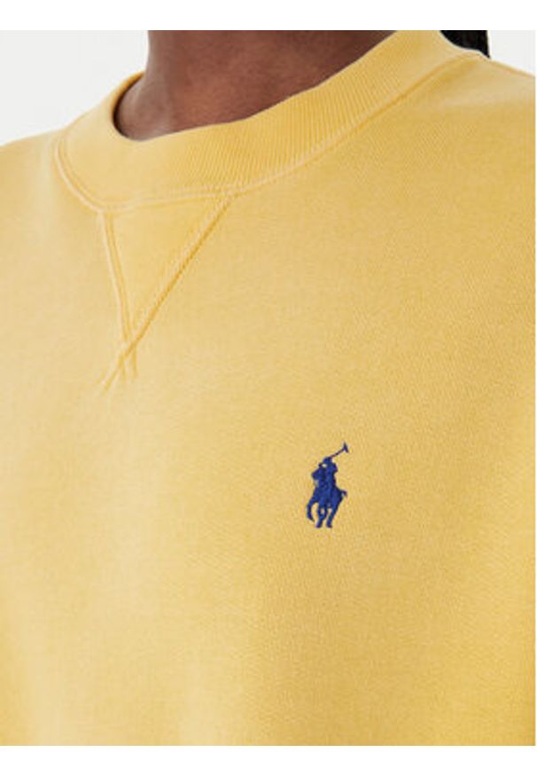 Polo Ralph Lauren Bluza 211971697504 Żółty Relaxed Fit. Typ kołnierza: polo. Kolor: żółty. Materiał: bawełna