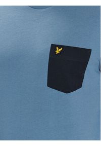 Lyle & Scott T-Shirt Contrast Pocket T-Shirt TS831VOG Granatowy Regular Fit. Kolor: niebieski. Materiał: bawełna #4