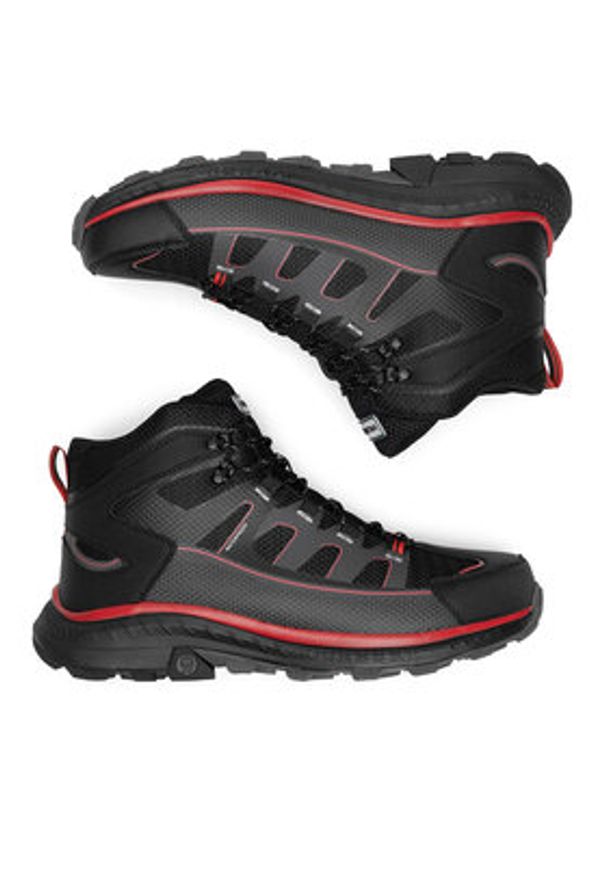 Hunter Trekkingi PEAK RT MID WP Czarny. Kolor: czarny. Materiał: materiał. Sport: turystyka piesza