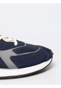 Big-Star - Sneakersy męskie ze skóry naturalnej granatowe RR174373 403. Okazja: na co dzień. Kolor: niebieski. Materiał: skóra #7