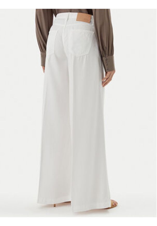 ViCOLO Jeansy DD5043 Biały Wide Leg. Kolor: biały