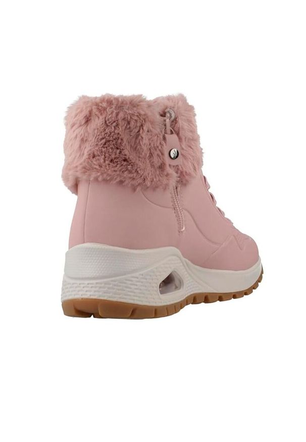 skechers - Buty sportowe Skechers Uno Rugged. Kolor: różowy. Materiał: skóra, syntetyk. Szerokość cholewki: normalna. Wzór: gładki. Model: Skechers Sport. Sport: turystyka piesza