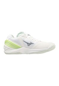 Buty halowe Mizuno Wave Stealth Neo. Kolor: biały, zielony, wielokolorowy. Model: Mizuno Wave