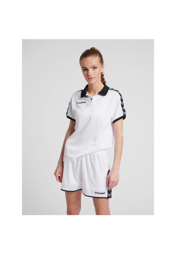 Damska koszulka polo Hummel hmlAUTHENTIC Functional. Typ kołnierza: polo. Kolor: biały. Styl: elegancki