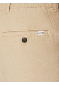 Selected Homme Chinosy 16096687 Beżowy Straight Fit. Kolor: beżowy. Materiał: bawełna