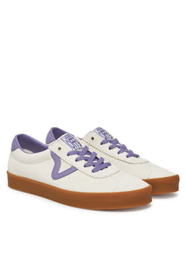Vans Tenisówki VN000CQR6PH1 Écru. Kolor: kremowy. Materiał: zamsz, skóra