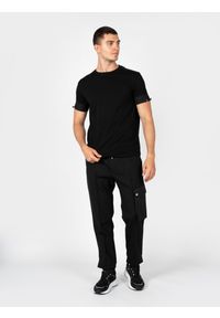 Les Hommes T-Shirt | LBT1020700N | Mężczyzna | Czarny. Okazja: na co dzień. Kolor: czarny. Materiał: bawełna, poliester, elastan. Długość rękawa: krótki rękaw. Styl: elegancki, casual