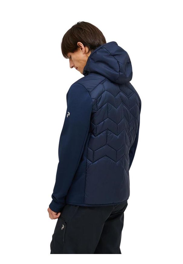 Kurtka Peak Performance męska Elevate Liner Hybrid Hood Jacket granatowa - L. Kolor: niebieski