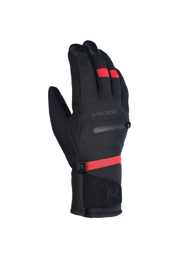 Rękawice narciarskie męskie Viking kuruk 2.0. Kolor: różowy, wielokolorowy, czarny. Sezon: zima. Sport: narciarstwo